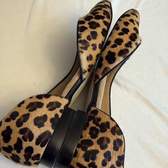 Walking Cradles slip on shoes animal hair w/animal print open sides Sz 8W - Picture 4 of 9